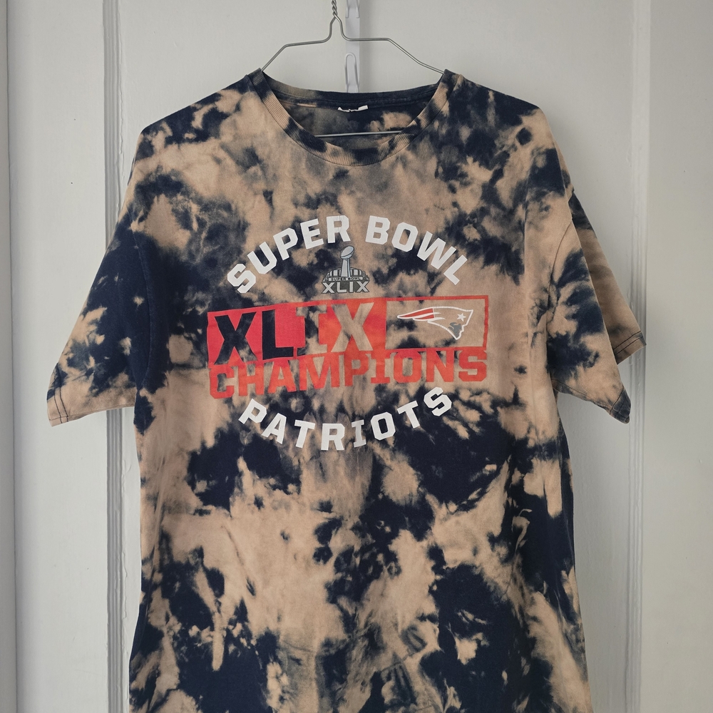 Super Bowl XLIX Patriots Champions Tie-Dye T-Shirt